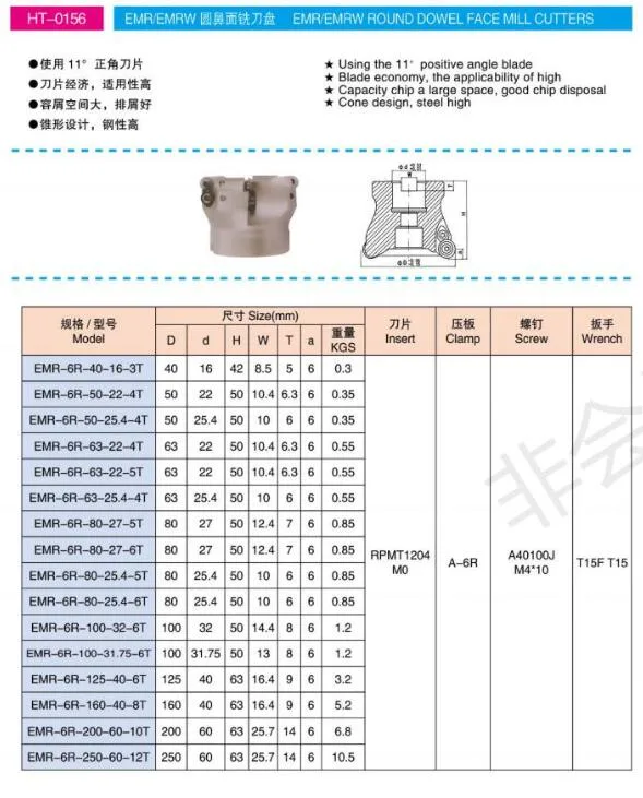 CNC Milling Cutters Tool Holders Bap300r-40-16-5t Bap400r Right Angle Shoulder Face Mill Cutter with Insert